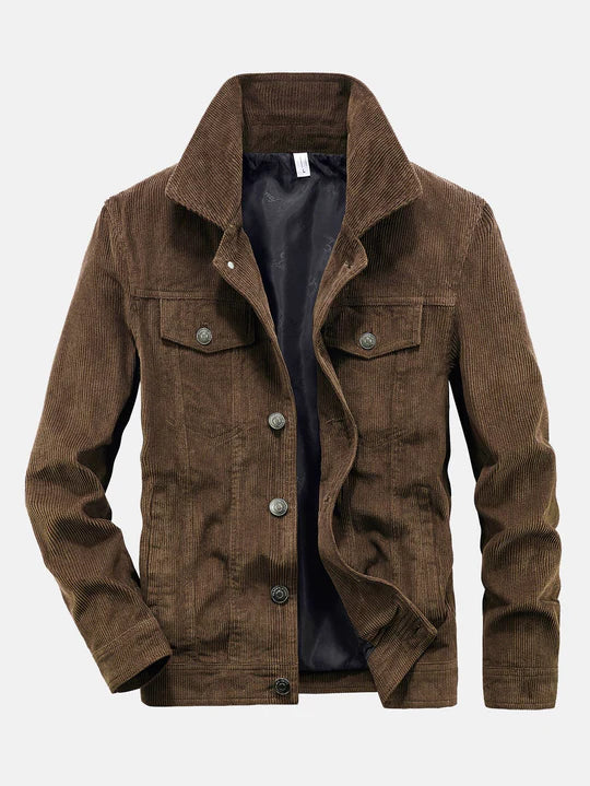 VIGEDON | Veste en velours côtelé pour homme - le look rétro rencontre la décontraction moderne