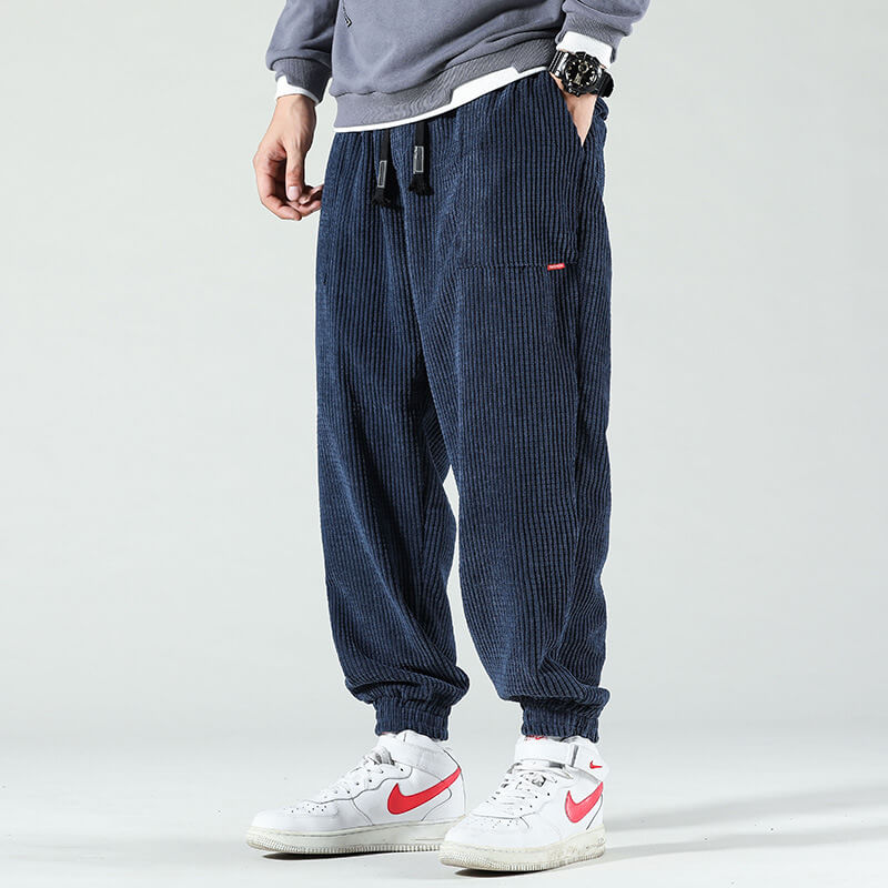 VIGEDON | Pantalon de velours côtelé coupe décontractée pour homme