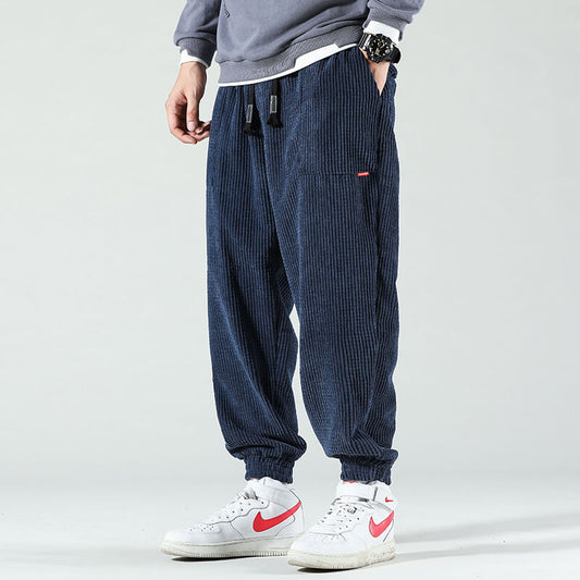 VIGEDON | Pantalon de velours côtelé coupe décontractée pour homme