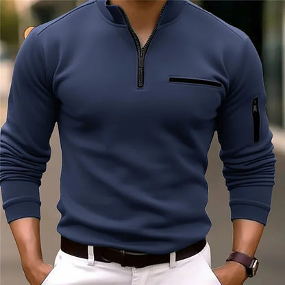 VIGEDON | Pull-over quart de tour à coupe étroite pour hommes