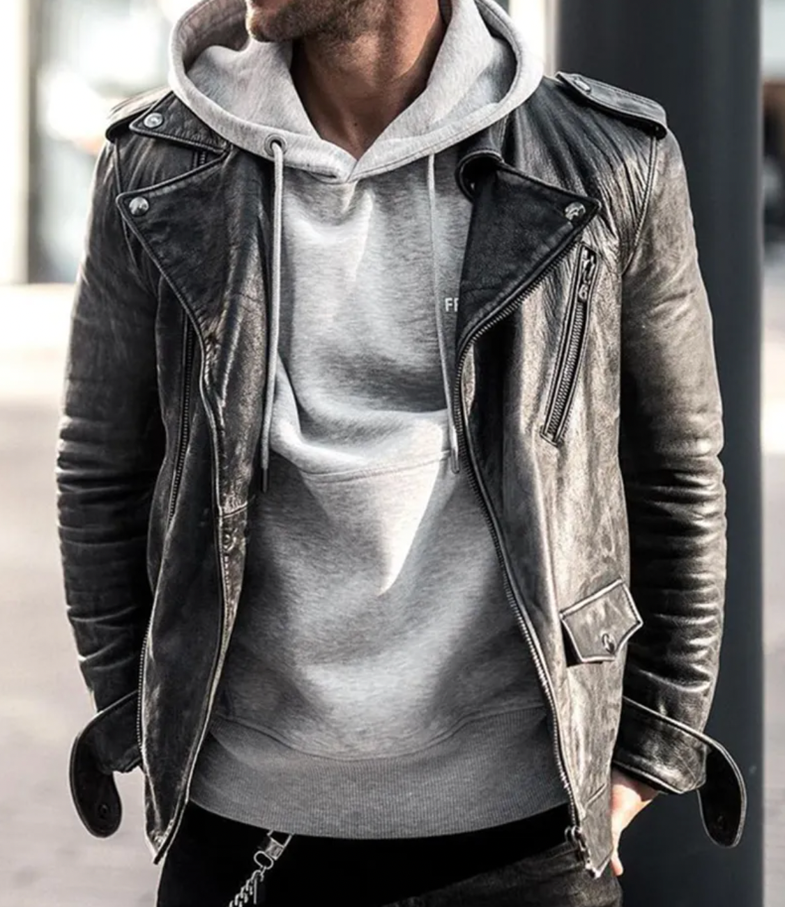 VIGEDON | Veste en cuir élégante et de qualité supérieure pour hommes