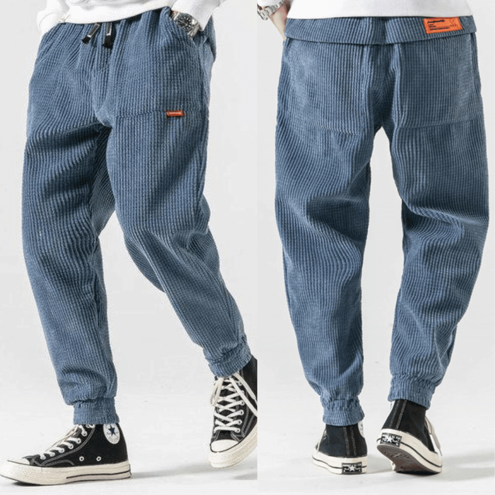 VIGEDON | Pantalon de velours côtelé coupe décontractée pour homme