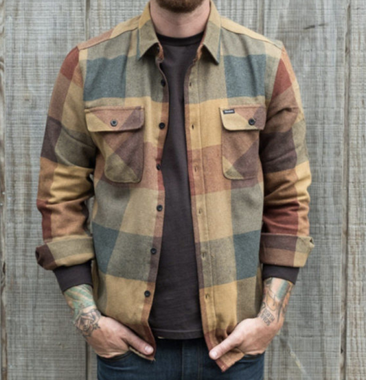 VIGEDON | Chemise en flanelle à carreaux pour hommes