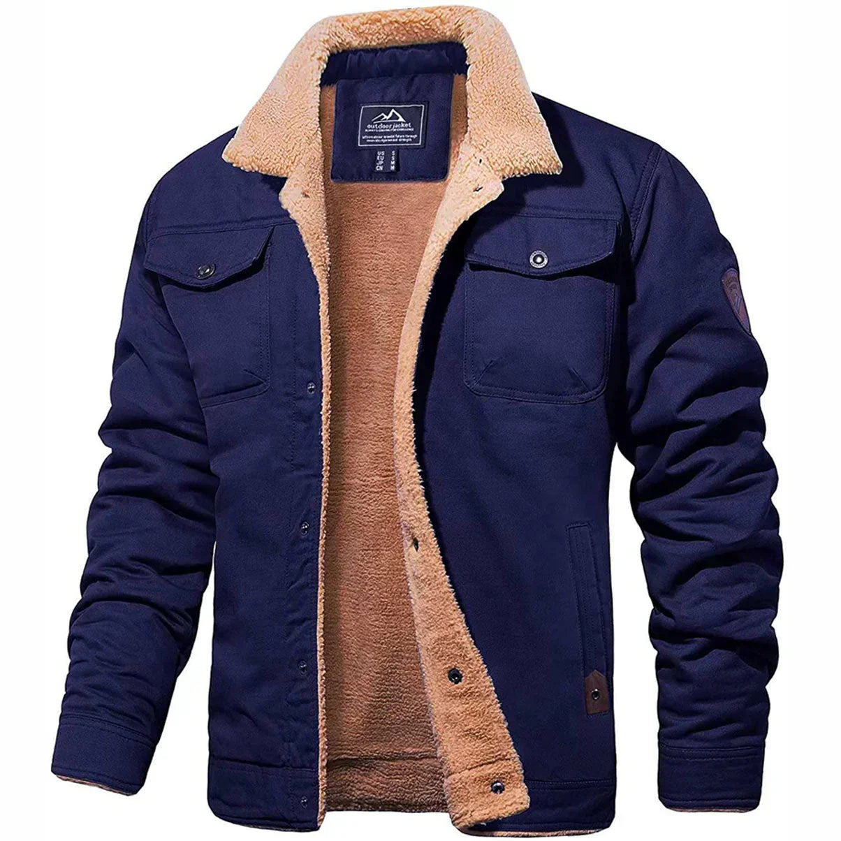 VIGEDON | Veste d'hiver pour hommes avec doublure en nounours