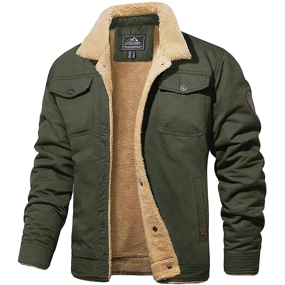 VIGEDON | Veste d'hiver pour hommes avec doublure en nounours