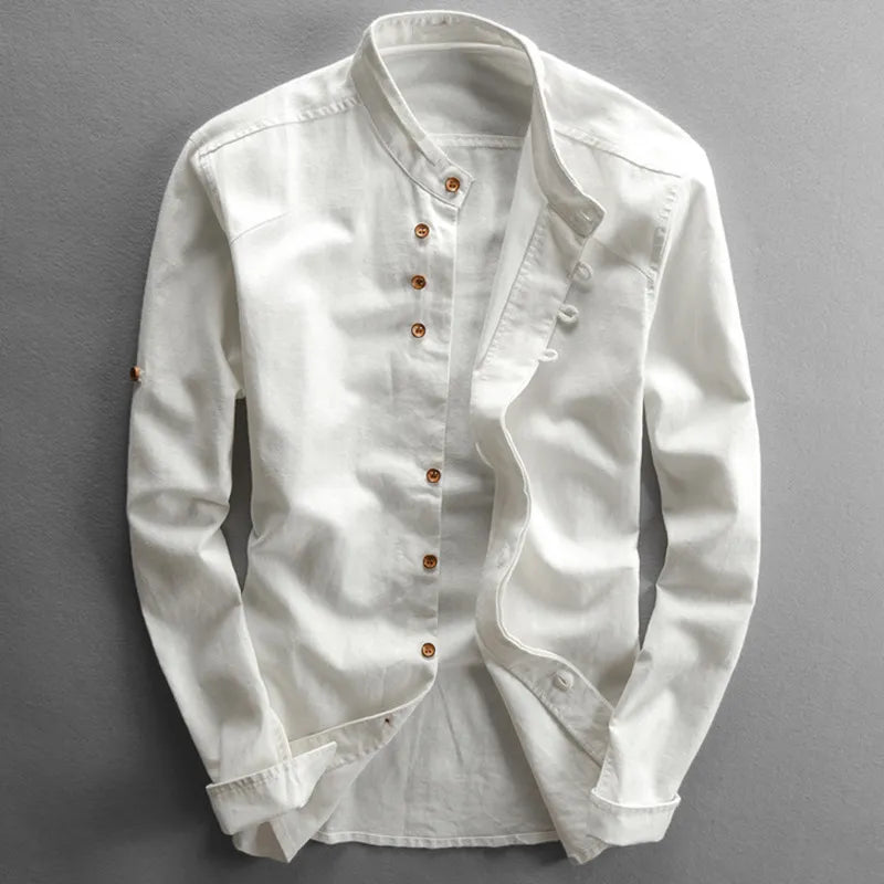 VIGEDON | Chemise en lin japonais style "Katana