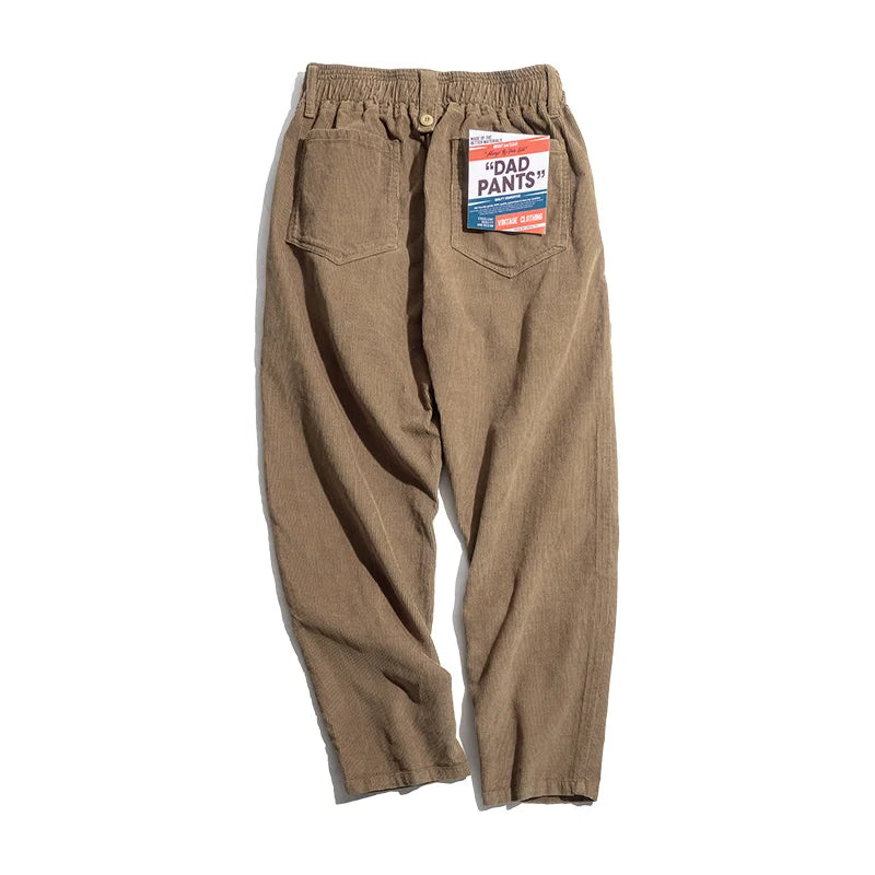 VIGEDON | Pantalon vintage en velours côtelé uni