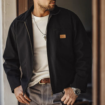 VIGEDON | Veste homme rétro en toile cousue main