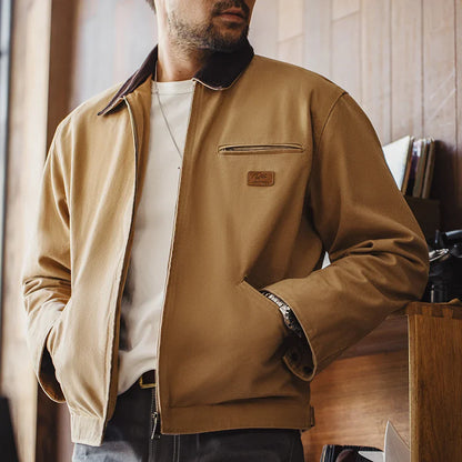 VIGEDON | Veste homme rétro en toile cousue main