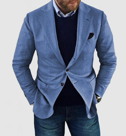 VIGEDON | Cardigan pour hommes avec boutons décontractés, poches et col à revers, unicolore, manches longues