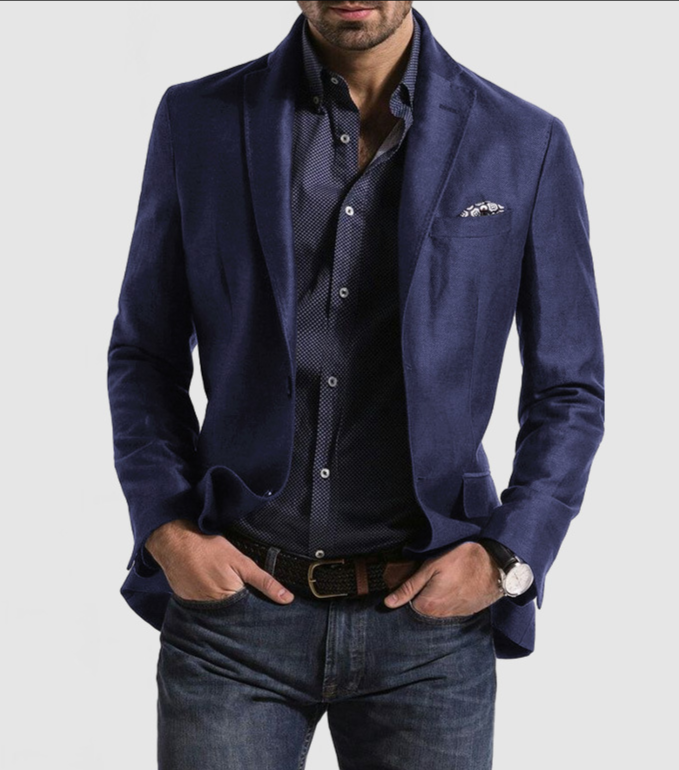 VIGEDON | Cardigan pour hommes avec boutons décontractés, poches et col à revers, unicolore, manches longues