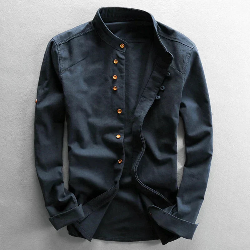 VIGEDON | Chemise en lin japonais style "Katana