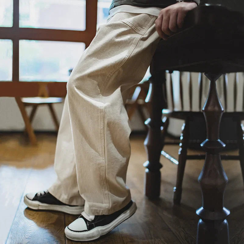 VIGEDON | Pantalon décontracté, ample, fait à la main