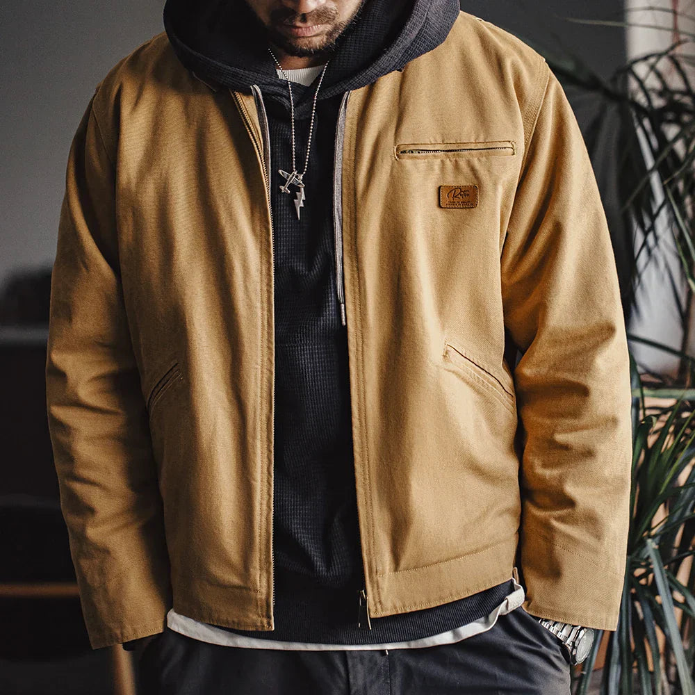 VIGEDON | Veste homme rétro en toile cousue main