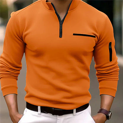 VIGEDON | Pull-over quart de tour à coupe étroite pour hommes